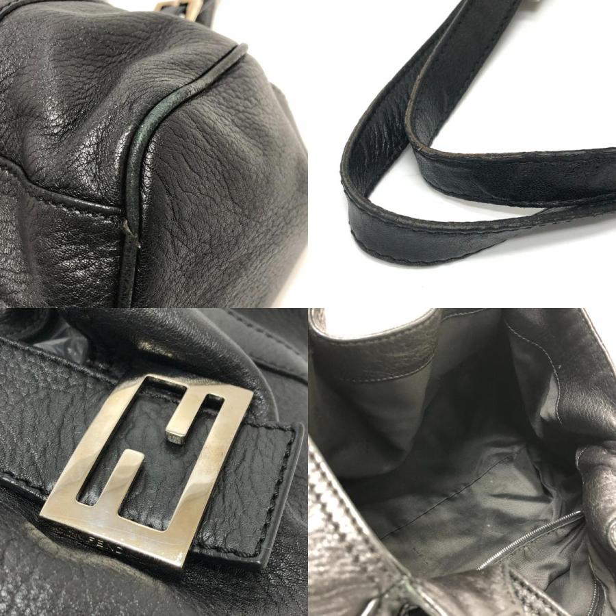 Fendi ロゴ ハンドバッグ ブラック FENDI フェンディ FENDI ロゴ ナイロン ミニバッグ ハンドバッグ