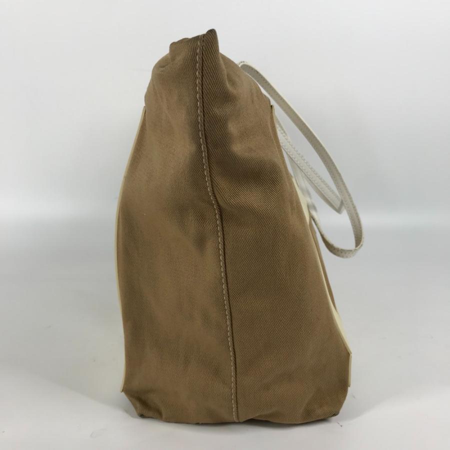 FENDI フェンディ 8BH185 FFロゴ ビッグロゴ トートバッグ カバン 肩掛け ショルダーバッグ ベージュ レディース【中古】 | FENDI | 03