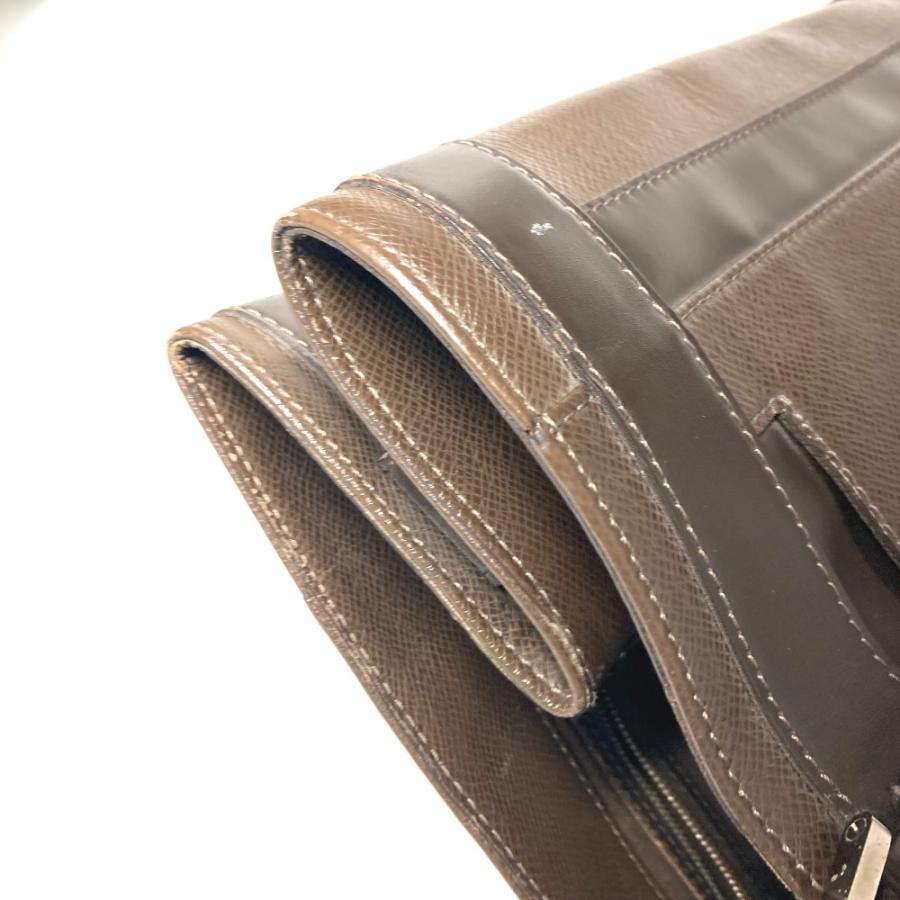 LOUIS VUITTON ルイヴィトン M31028 カスベックPM カバン 肩掛け ハンドバッグ タイガ トートバッグ グリズリ ブラウン メンズ【中古】 | LOUIS VUITTON | 04