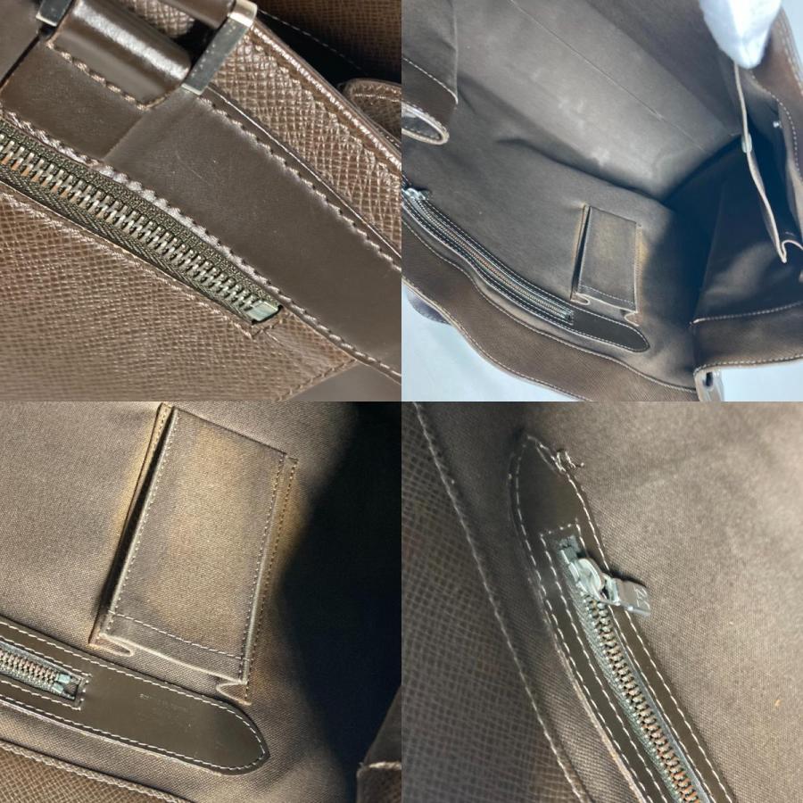 LOUIS VUITTON ルイヴィトン M31028 カスベックPM カバン 肩掛け ハンドバッグ タイガ トートバッグ グリズリ ブラウン メンズ【中古】 | LOUIS VUITTON | 09
