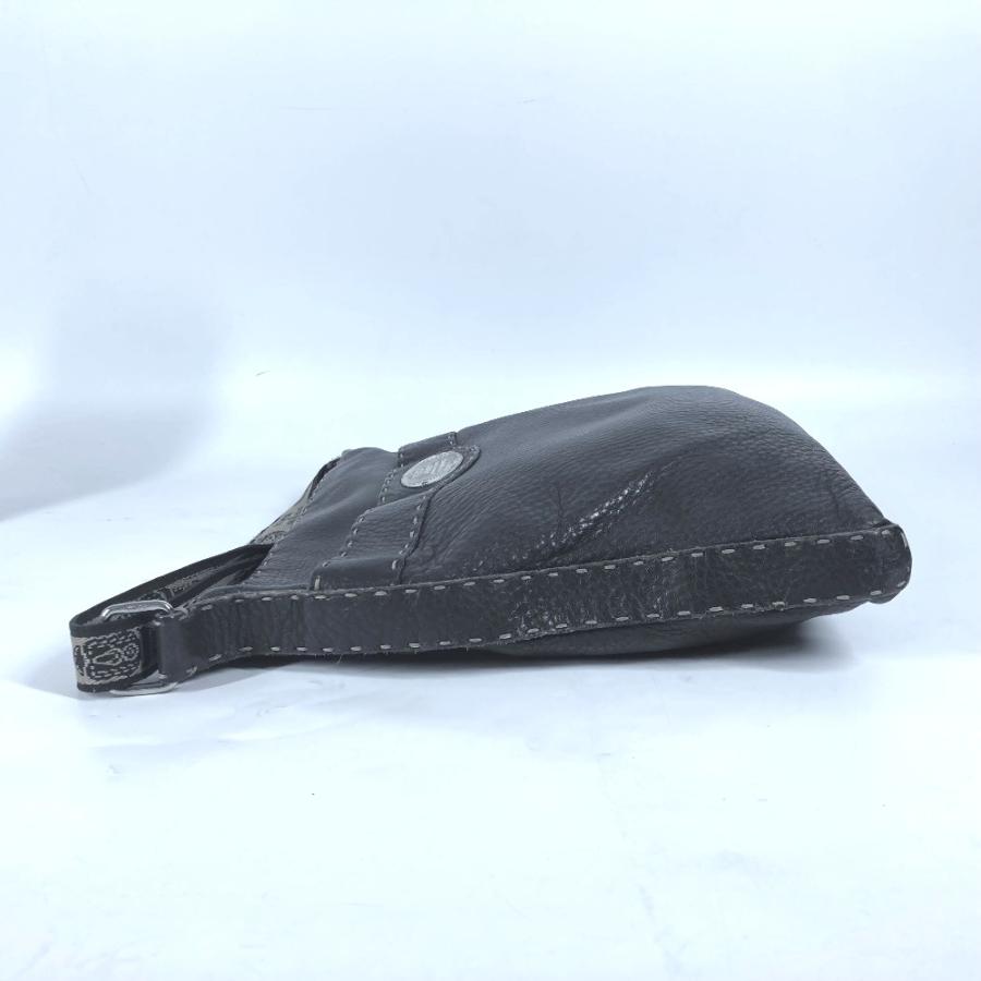 FENDI フェンディ セレリア ロゴ カバン 斜め掛け ポシェット ショルダーバッグ ダークブラウン レディース【中古】 | FENDI | 03