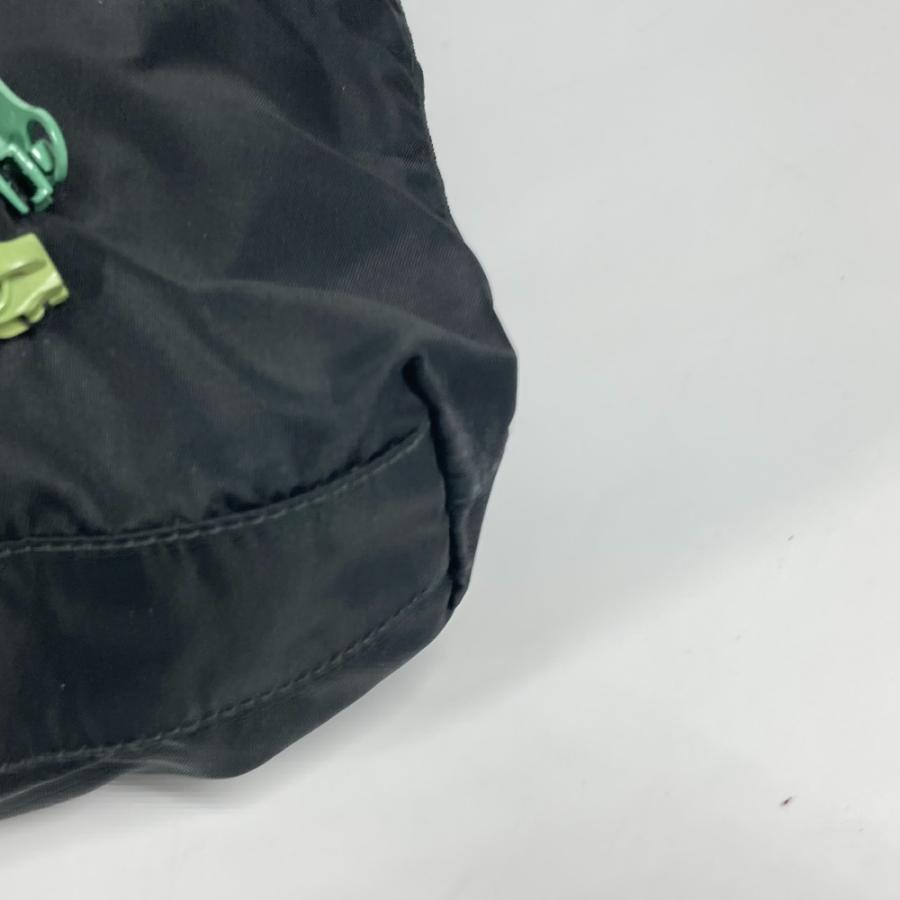 PRADA プラダ 刺繍 フラワー 金具 花 ショルダーバッグ カバン 肩掛け ハンドバッグ トートバッグ ブラック レディース【中古】 | PRADA | 03