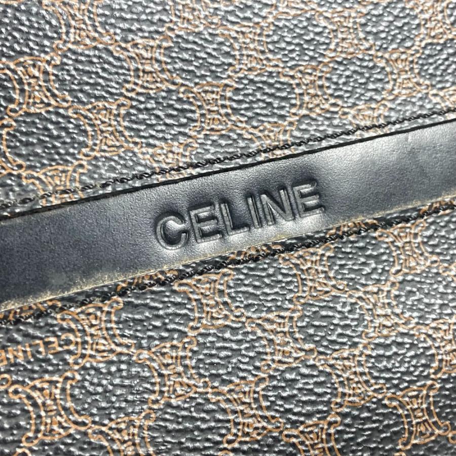 CELINE セリーヌ マカダム カバン ハンドバッグ 肩掛け ショルダーバッグ ヴィンテージ トートバッグ ブラック レディース【中古】 | CELINE | 04