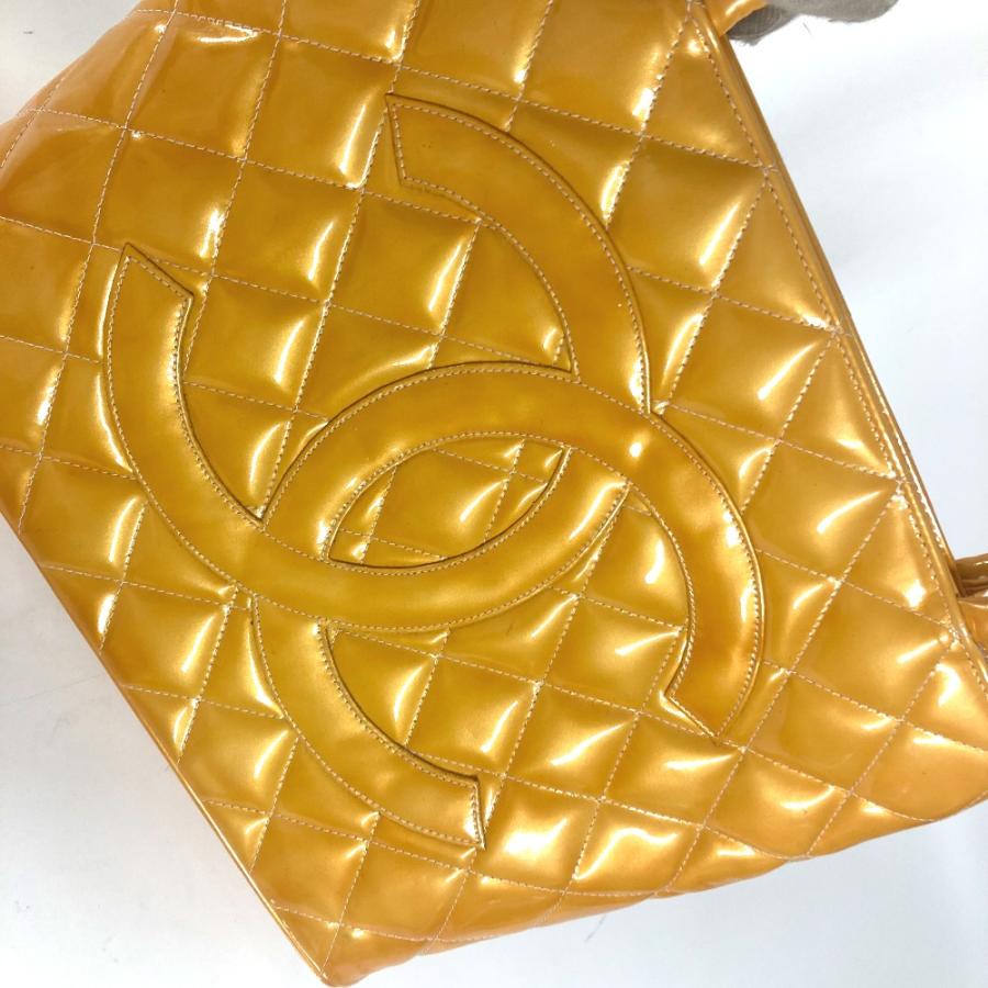 CHANEL シャネル A01804  CC ココマーク ショルダーバッグ 肩掛け カバン 復刻トート トートバッグ イエロー レディース【中古】 | CHANEL | 07