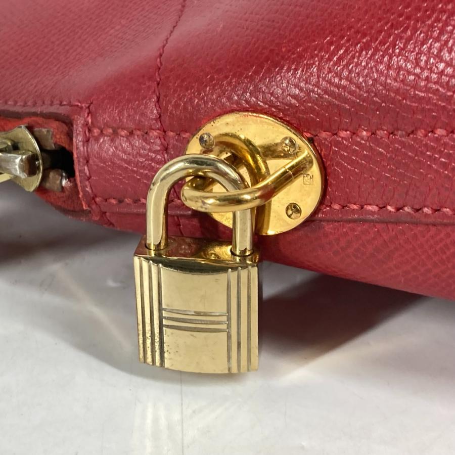 HERMES エルメス ボリード31　トートバッグ カバン 2WAYバッグ ショルダーバッグ 肩掛け ハンドバッグ レッド レディース【中古】