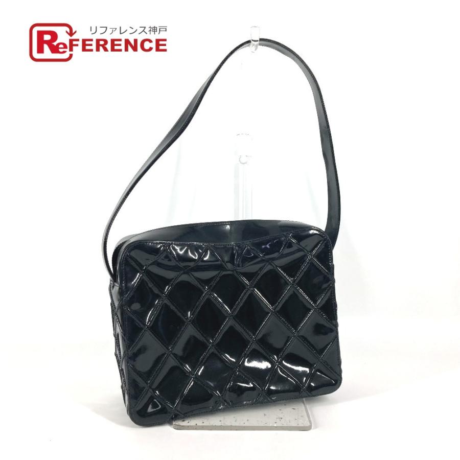 CHANEL シャネル キルティング マトラッセ カバン 肩掛け ボックス ハンドバッグ ヴィンテージ ショルダーバッグ ブラック【中古】 | CHANEL