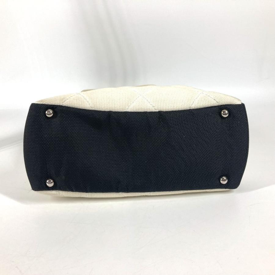 CHANEL シャネル A34208 パリビアリッツＰＭ カバン トートバッグ 肩掛け CC ココマーク ショルダーバッグ ホワイト レディース【中古】の画像