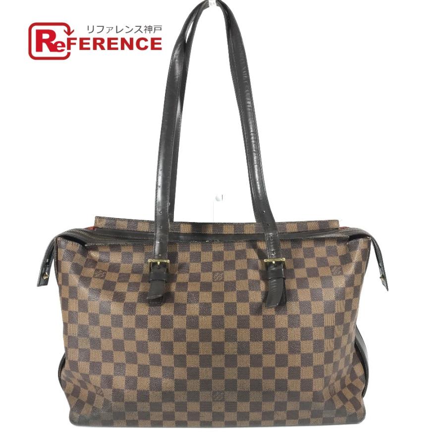 LOUIS VUITTON ルイヴィトン N51119 チェルシー カバン トートバッグ ダミエ ショルダーバッグ エベヌ ブラウン ユニセックス【中古】 | LOUIS VUITTON