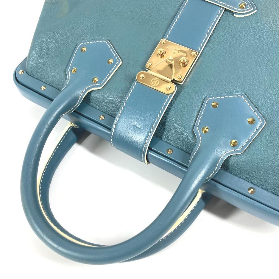 LOUIS VUITTON ルイヴィトン M91807 アンジェニュー PM カバン トートバッグ スタッズ  スハリ ハンドバッグ ブルー レディース【中古】 | LOUIS VUITTON | 04