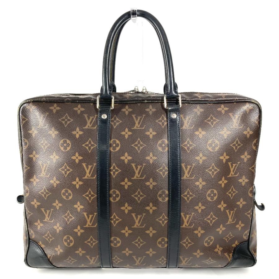 LOUIS VUITTON ルイヴィトン M40225 ポルトドキュマン・ヴォワヤージュ PDV カバン モノグラムマカサー ビジネスバッグ 【中古】_1