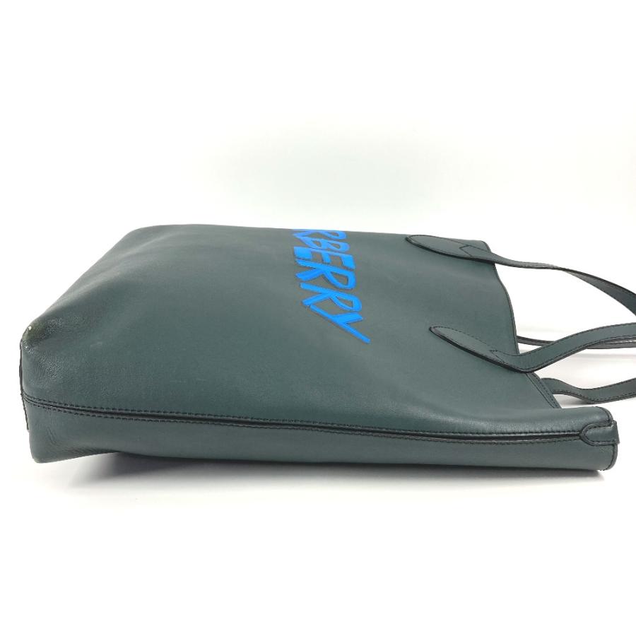 BURBERRY バーバリー 4077155 ロゴ カバン トートバッグ 肩掛け 縦型トート ショルダーバッグ カーキ ユニセックス【中古】 | BURBERRY | 02