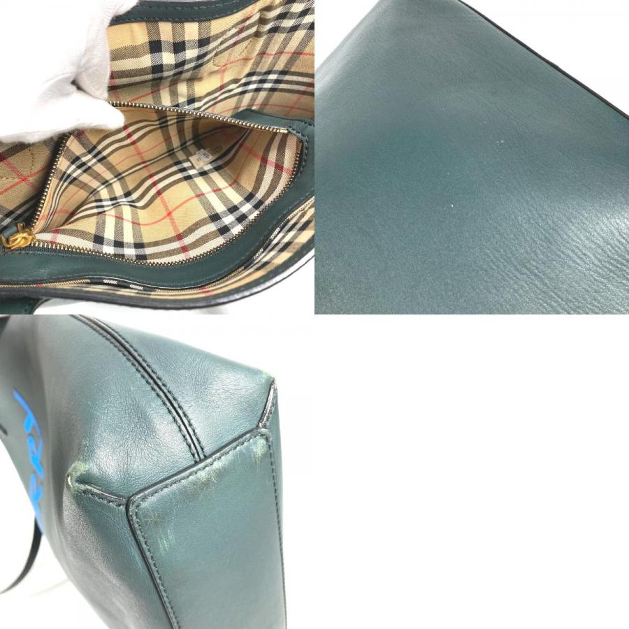 BURBERRY バーバリー 4077155 ロゴ カバン トートバッグ 肩掛け 縦型トート ショルダーバッグ カーキ ユニセックス【中古】 | BURBERRY | 09