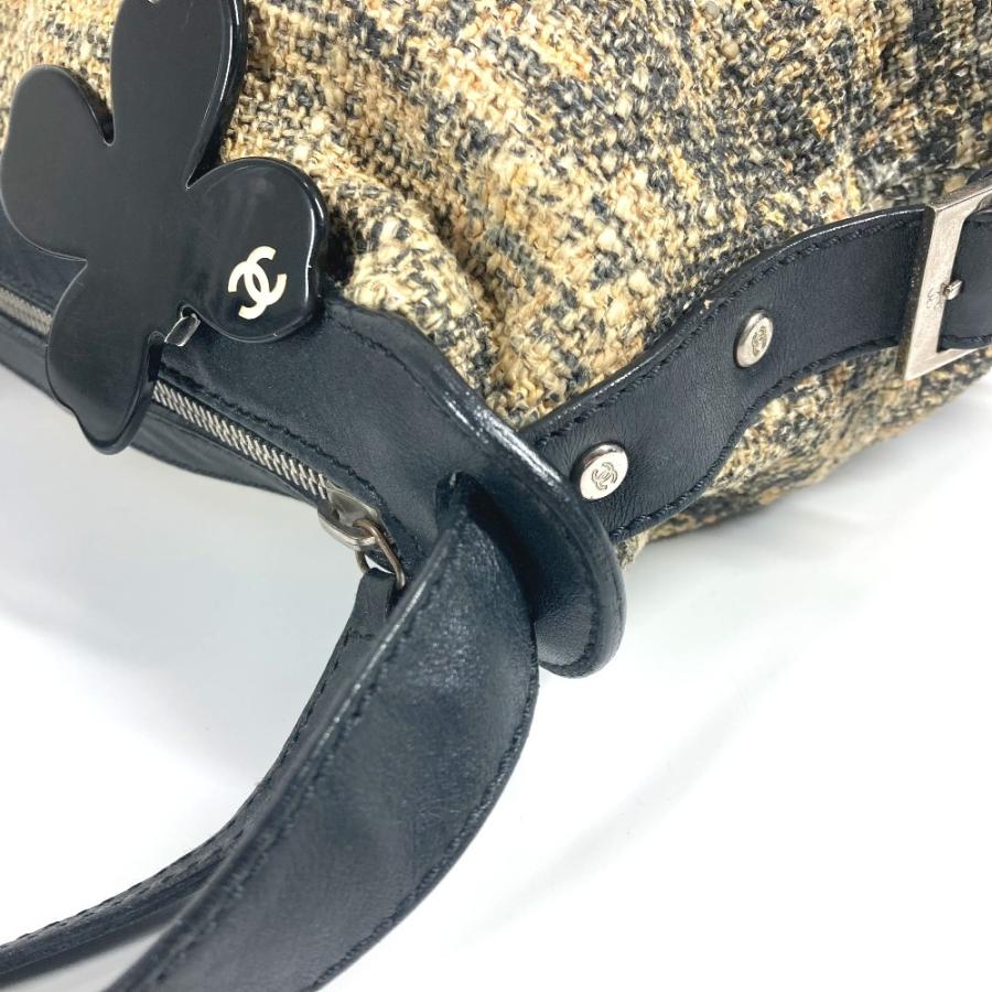 CHANEL シャネル カメリア CC ココマーク カバン 肩掛け ショルダーバッグ ブラック レディース【中古】 | CHANEL | 07