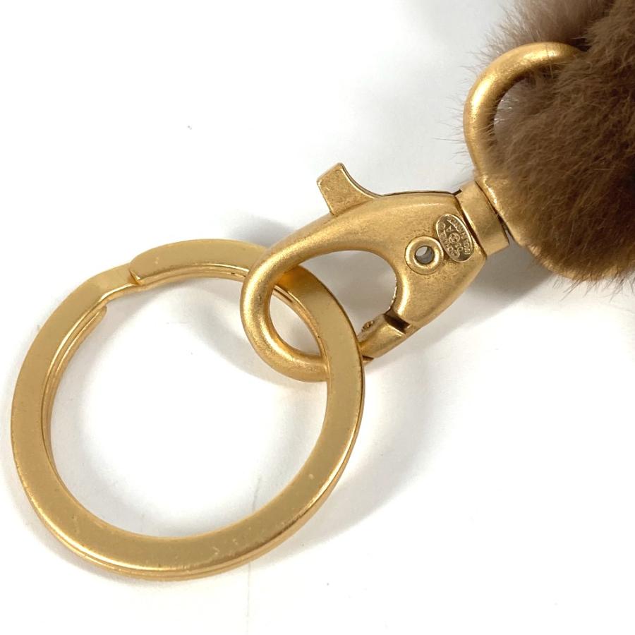 美品 CHANEL シャネル CC ココマーク ファー ネックストラップ ファー 03A ストラップ ブラウン レディース【中古】 | CHANEL | 05