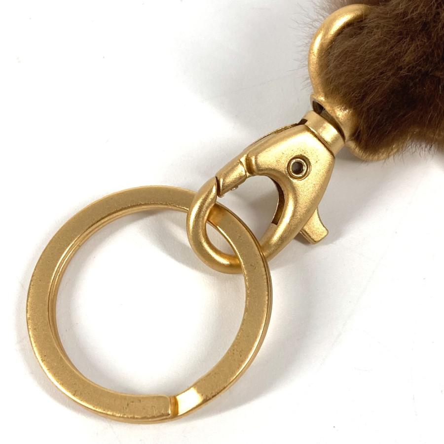 美品 CHANEL シャネル CC ココマーク ファー ネックストラップ ファー 03A ストラップ ブラウン レディース【中古】 | CHANEL | 06