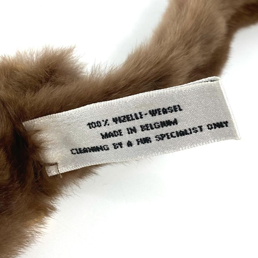 美品 CHANEL シャネル CC ココマーク ファー ネックストラップ ファー 03A ストラップ ブラウン レディース【中古】 | CHANEL | 07