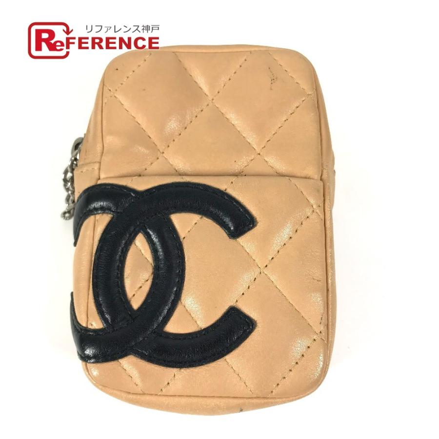 CHANEL シャネル A26732 CC ココマーク ロゴ タバコケース ポーチ カンボンライン シガレットケース ベージュ ユニセックス【中古】 | CHANEL