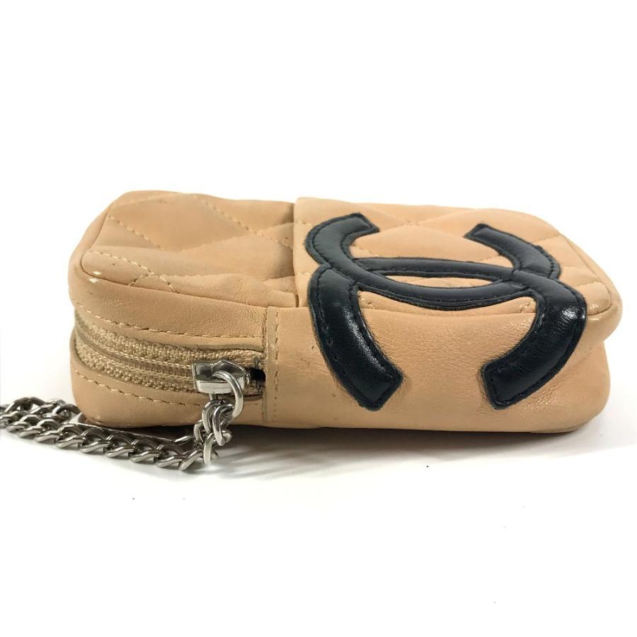 CHANEL シャネル A26732 CC ココマーク ロゴ タバコケース ポーチ カンボンライン シガレットケース ベージュ ユニセックス【中古】 | CHANEL | 03
