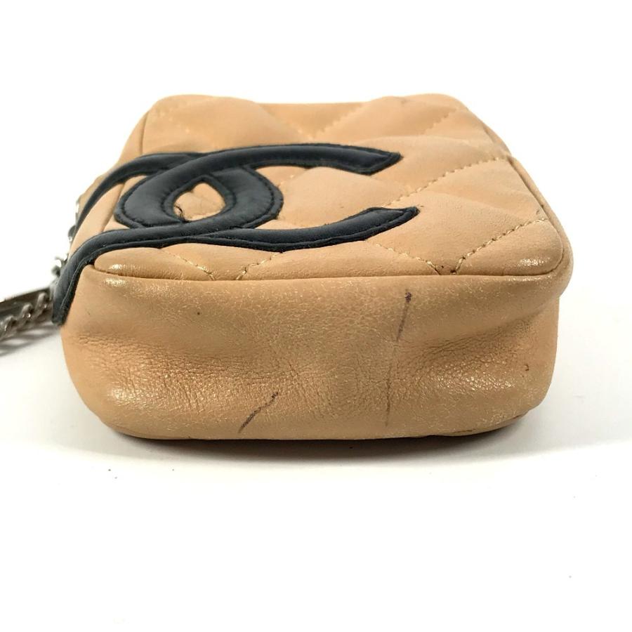 CHANEL シャネル A26732 CC ココマーク ロゴ タバコケース ポーチ カンボンライン シガレットケース ベージュ ユニセックス【中古】 | CHANEL | 04