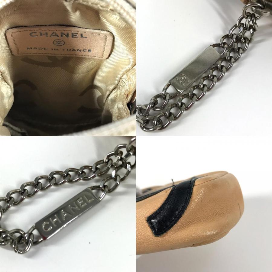 CHANEL シャネル A26732 CC ココマーク ロゴ タバコケース ポーチ カンボンライン シガレットケース ベージュ ユニセックス【中古】 | CHANEL | 08