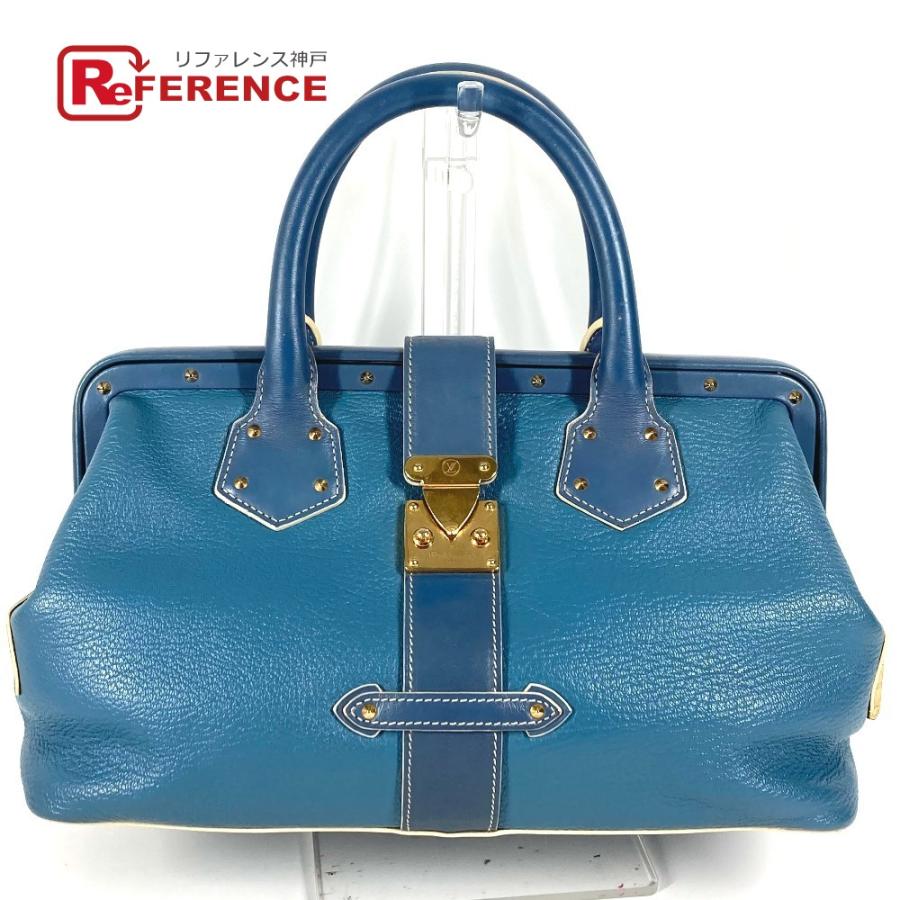 LOUIS VUITTON ルイヴィトン M91807 アンジェニュー PM カバン トートバッグ スタッズ スハリ ハンドバッグ ブルー レディース【中古】 | LOUIS VUITTON