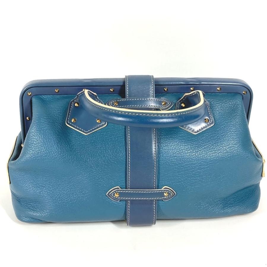 LOUIS VUITTON ルイヴィトン M91807 アンジェニュー PM カバン トートバッグ スタッズ スハリ ハンドバッグ ブルー レディース【中古】 | LOUIS VUITTON | 01