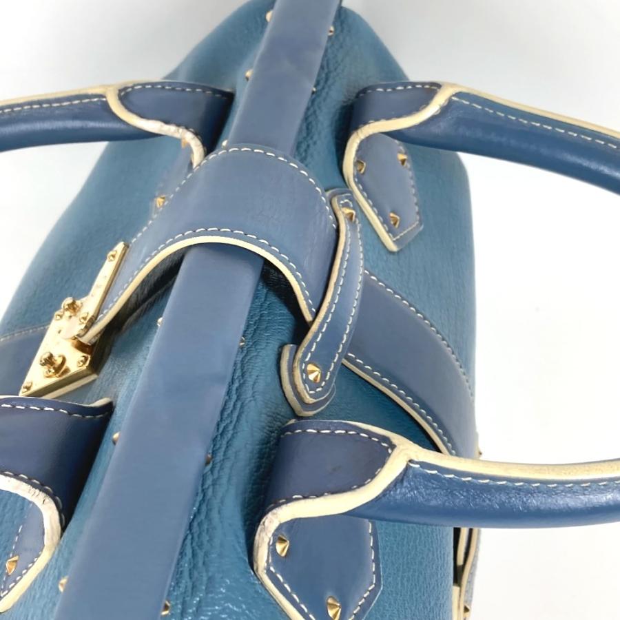 LOUIS VUITTON ルイヴィトン M91807 アンジェニュー PM カバン トートバッグ スタッズ スハリ ハンドバッグ ブルー レディース【中古】 | LOUIS VUITTON | 04