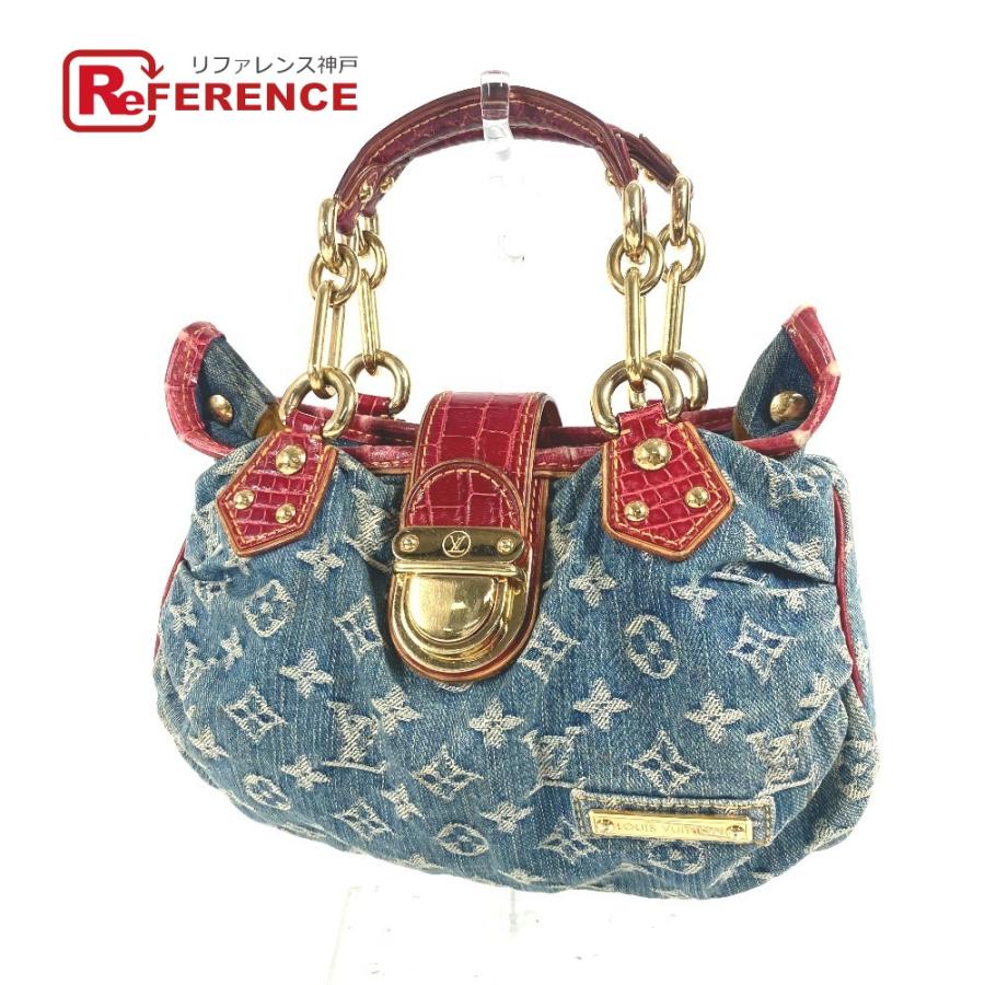 ルイヴィトン デニムハンドバッグプリーティ