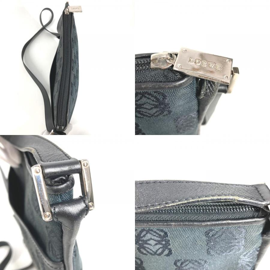 LOEWE ロエベ アナグラム ロゴ カバン 斜め掛け ポシェット ショルダーバッグ ブラック ユニセックス【中古】 | LOEWE | 07