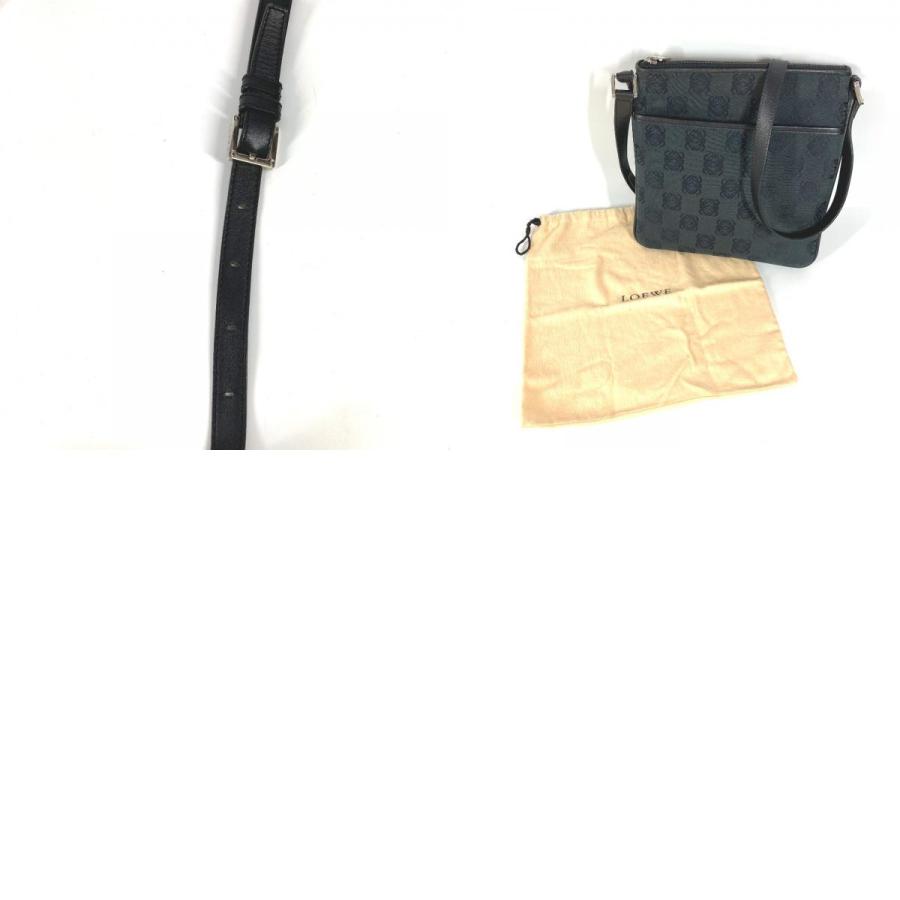 LOEWE ロエベ アナグラム ロゴ カバン 斜め掛け ポシェット ショルダーバッグ ブラック ユニセックス【中古】 | LOEWE | 09