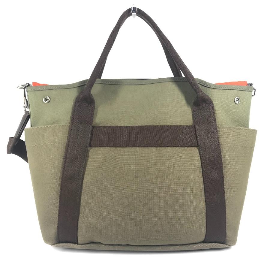 HERMES エルメス サックドパンサージュ グルーム 2WAY ショルダーバッグ 斜め掛け バッグインバッグ付き トートバッグ カーキ【中古】 | HERMES | 02