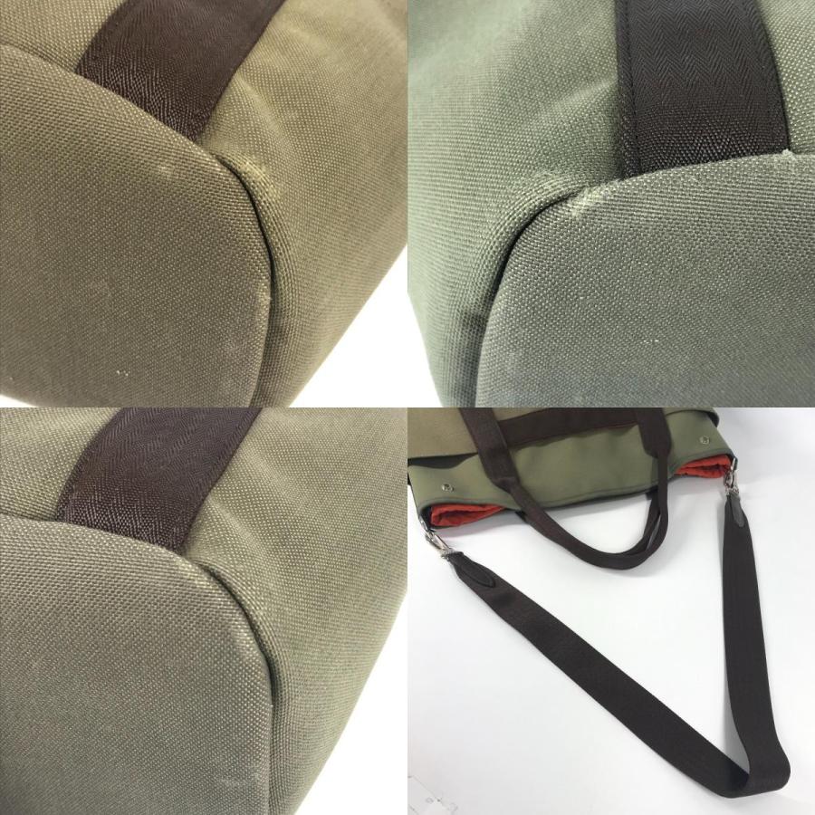 HERMES エルメス サックドパンサージュ グルーム 2WAY ショルダーバッグ 斜め掛け バッグインバッグ付き トートバッグ カーキ【中古】 | HERMES | 07