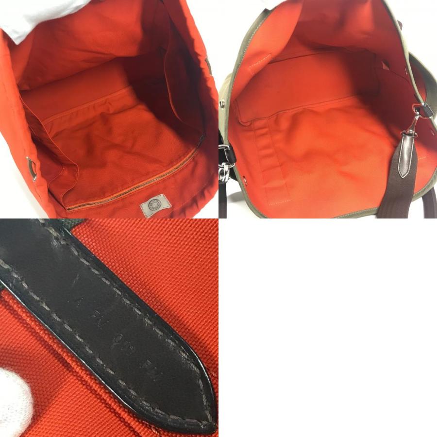 HERMES エルメス サックドパンサージュ グルーム 2WAY ショルダーバッグ 斜め掛け バッグインバッグ付き トートバッグ カーキ【中古】 | HERMES | 09