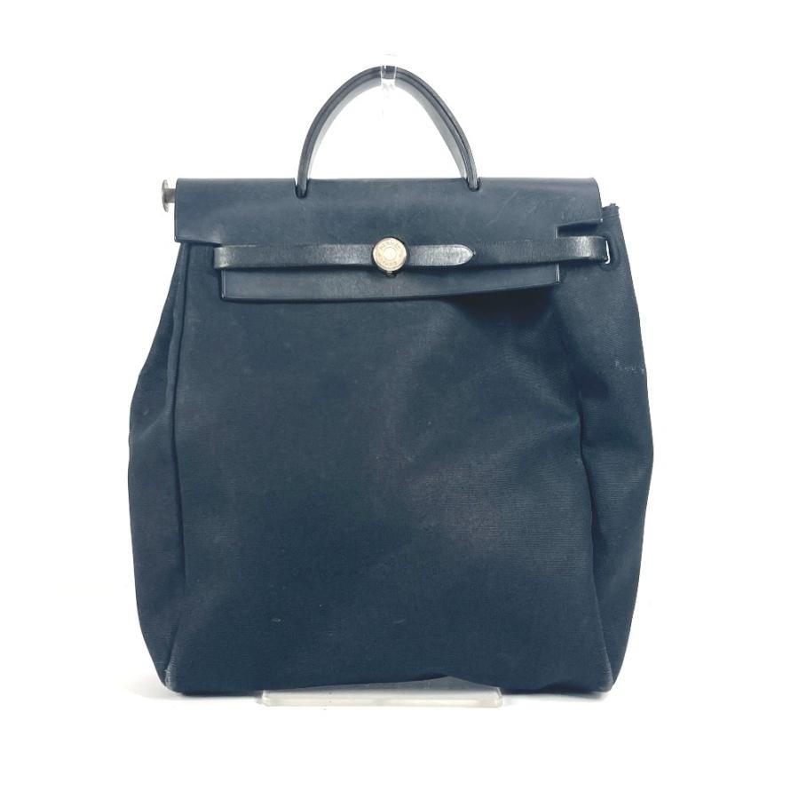 HERMES エルメス エールバッグアドPM ハンドバック カバン トートバッグ ハンドバッグ ブラック ユニセックス【中古】 | HERMES | 01