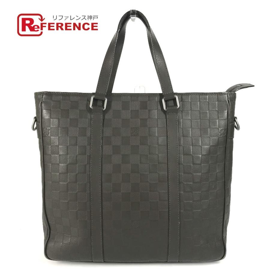LOUIS VUITTON ルイヴィトン N41270 タダオPM カバン トートバッグ ダミエ・アンフィニ ハンドバッグ メテオール ブラウン 【中古】 | LOUIS VUITTON