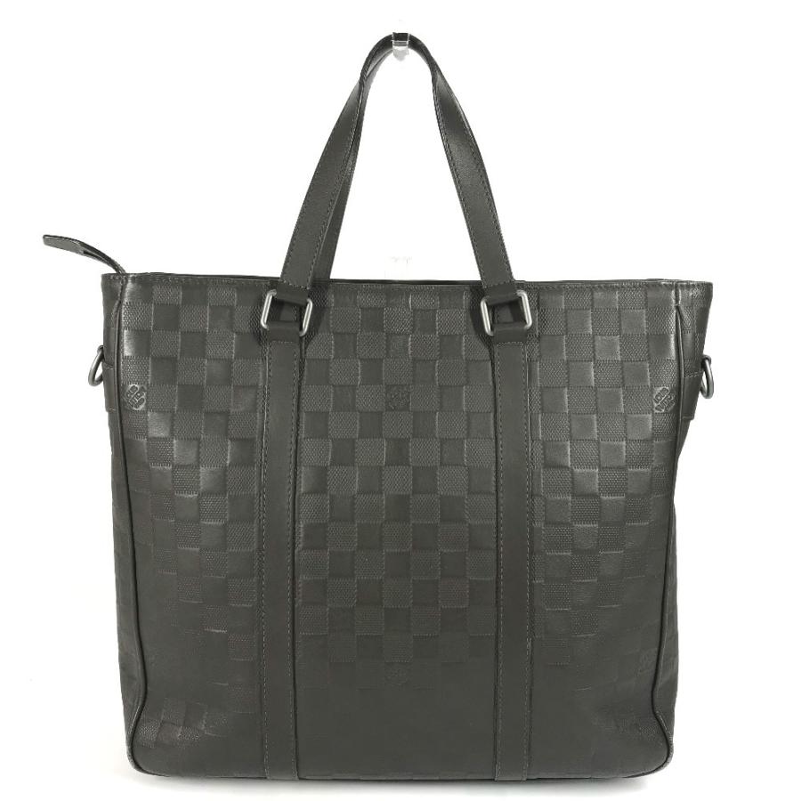 LOUIS VUITTON ルイヴィトン N41270 タダオPM カバン トートバッグ ダミエ・アンフィニ ハンドバッグ メテオール ブラウン 【中古】 | LOUIS VUITTON | 01