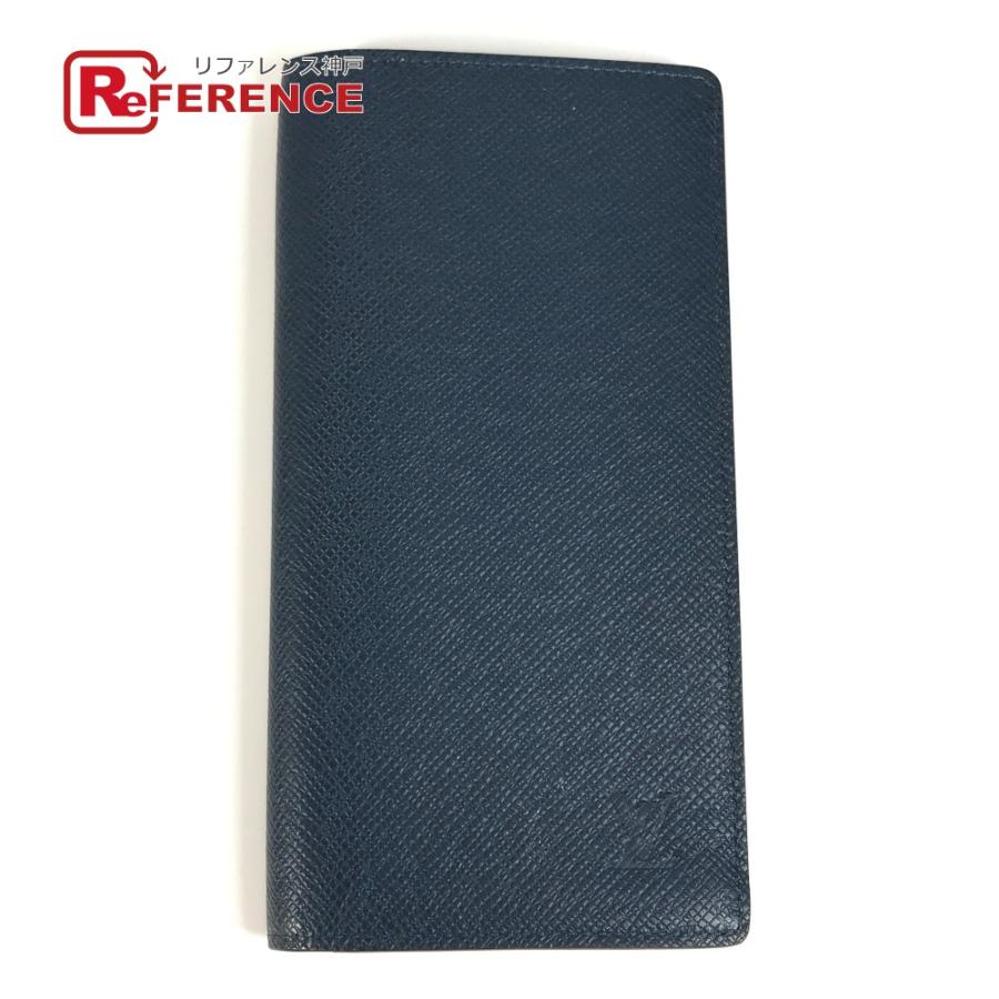 LOUIS VUITTON ルイヴィトン M33404 ポルトフォイユ ロン ロングウォレット 2つ折り フラップ タイガ 長財布 ネイビー【中古】 | LOUIS VUITTON