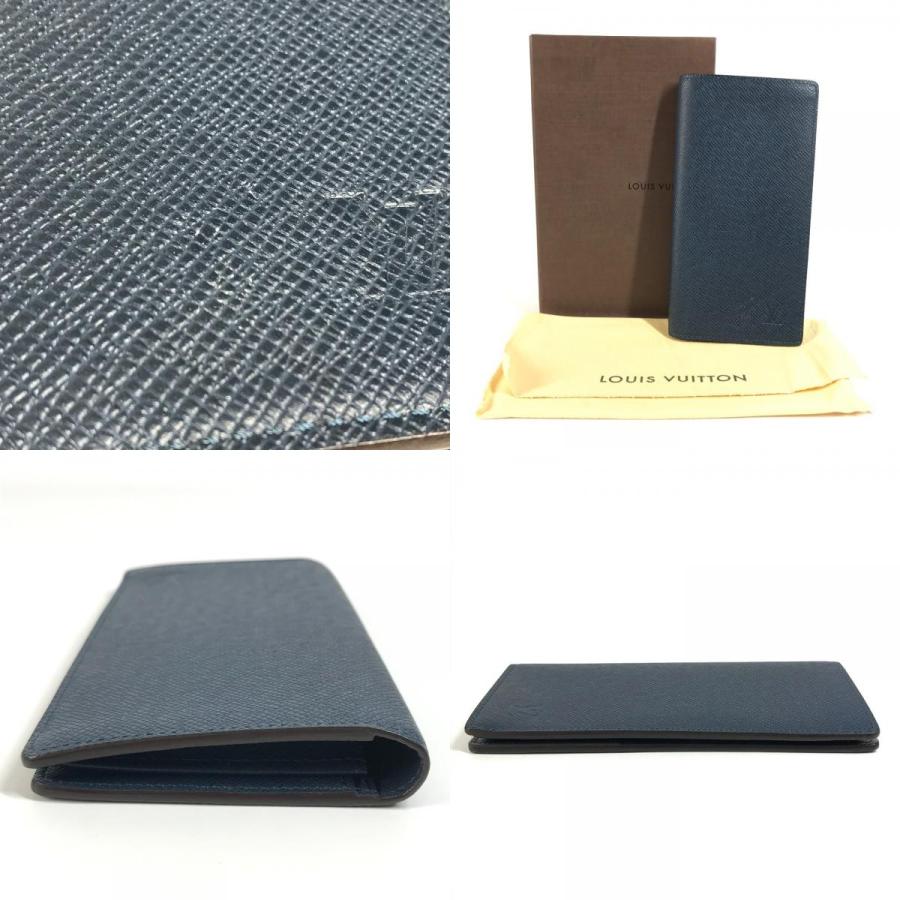 LOUIS VUITTON ルイヴィトン M33404 ポルトフォイユ ロン ロングウォレット 2つ折り フラップ タイガ 長財布 ネイビー【中古】 | LOUIS VUITTON | 08