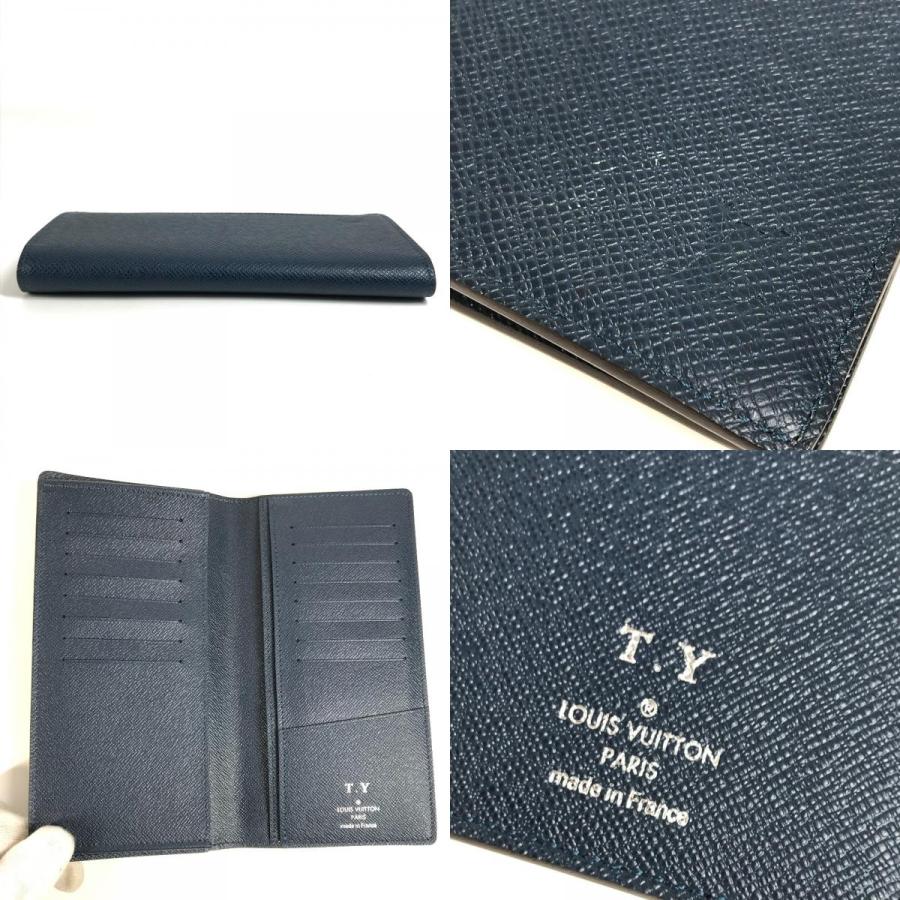 LOUIS VUITTON ルイヴィトン M33404 ポルトフォイユ ロン ロングウォレット 2つ折り フラップ タイガ 長財布 ネイビー【中古】 | LOUIS VUITTON | 09