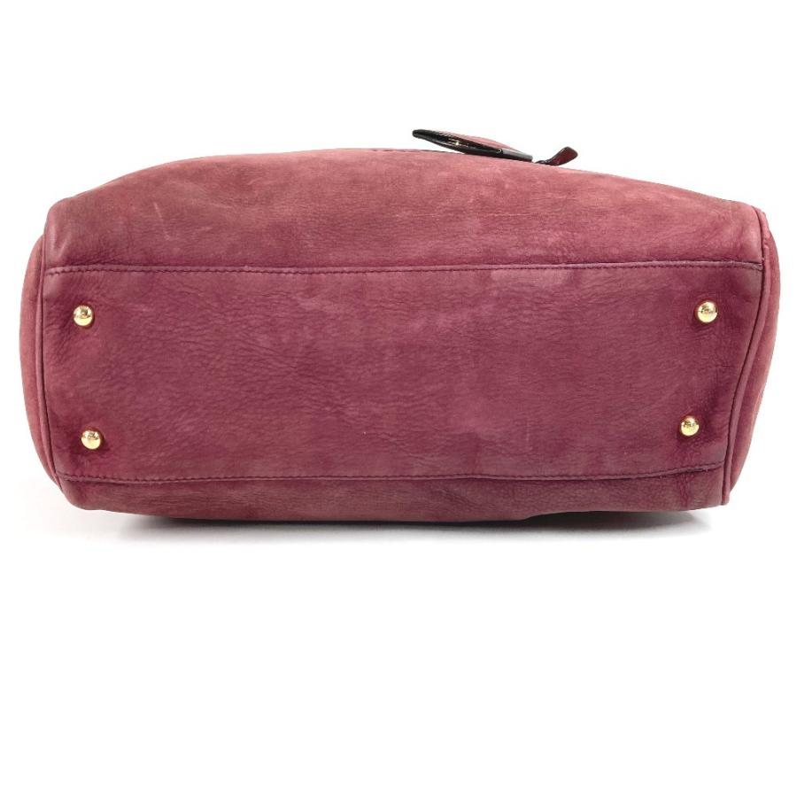 LOEWE ロエベ ロゴ ヘリテージ カバン トートバッグ 肩掛け ショルダーバッグ ボルドー ユニセックス【中古】 | LOEWE | 04