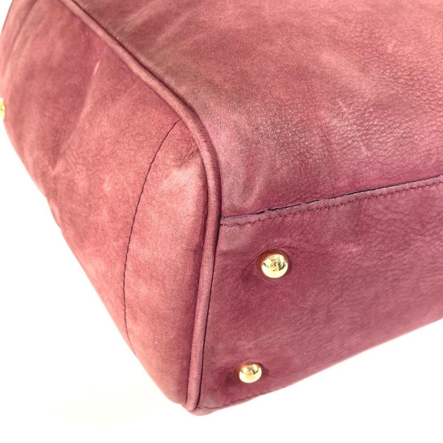 LOEWE ロエベ ロゴ ヘリテージ カバン トートバッグ 肩掛け ショルダーバッグ ボルドー ユニセックス【中古】 | LOEWE | 06