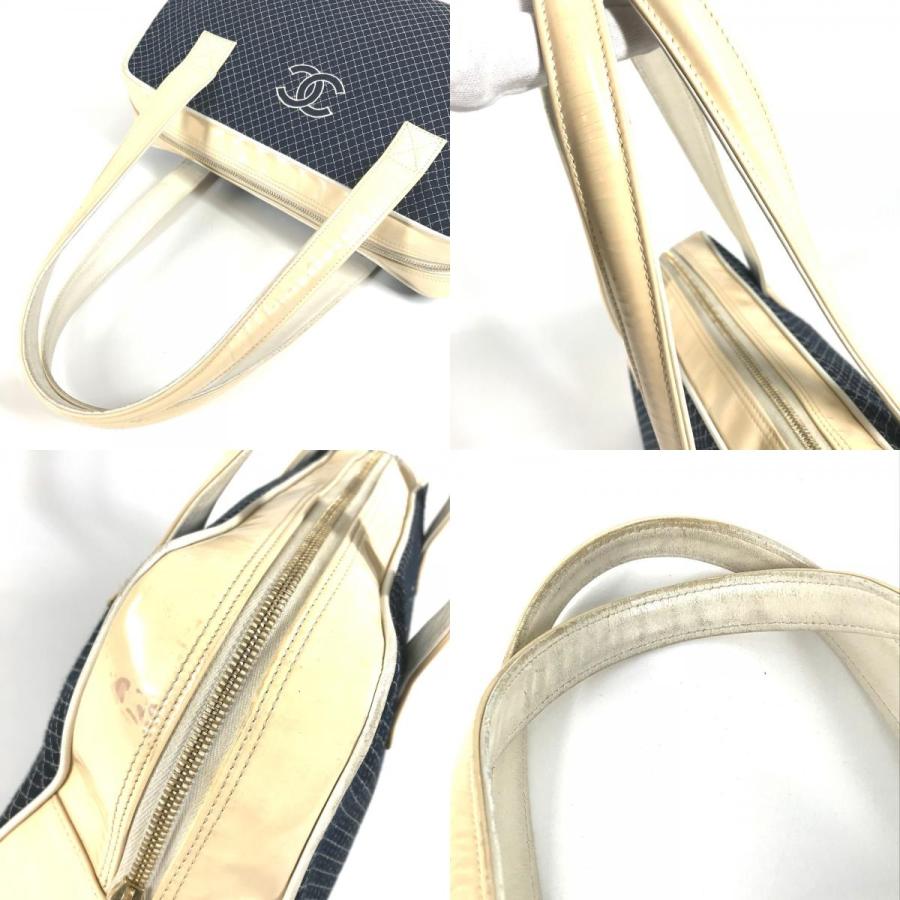 CHANEL シャネル CC ココマーク ロゴ キルティング マトラッセ カバン ハンドバッグ ショルダーバッグ ネイビー ユニセックス【中古】 | CHANEL | 07