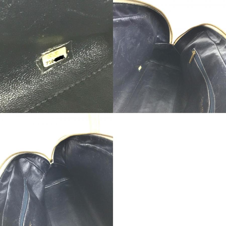 CHANEL シャネル CC ココマーク ロゴ キルティング マトラッセ カバン ハンドバッグ ショルダーバッグ ネイビー ユニセックス【中古】 | CHANEL | 09