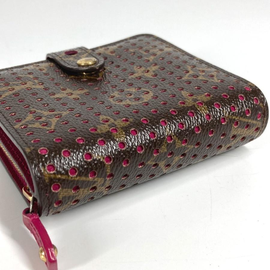 LOUIS VUITTON ルイヴィトン M95188  コンパクトジップ コンパクトウォレット モノグラムペルフォ 2つ折り財布 フューシャ ピンク 【中古】 | LOUIS VUITTON | 03