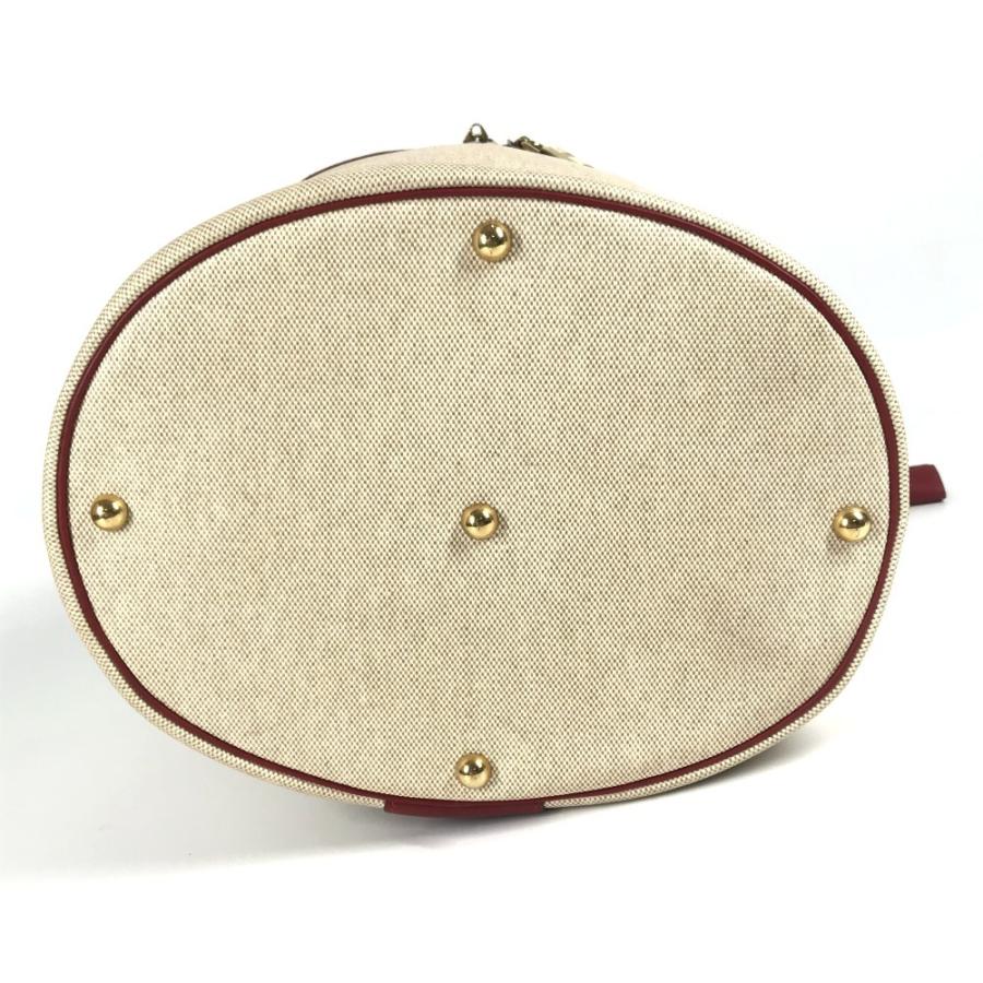 HERMES エルメス インターシティ BOX メイクボックス  化粧 バイカラー ハンドバッグ レッド レディース【中古】 | HERMES | 04