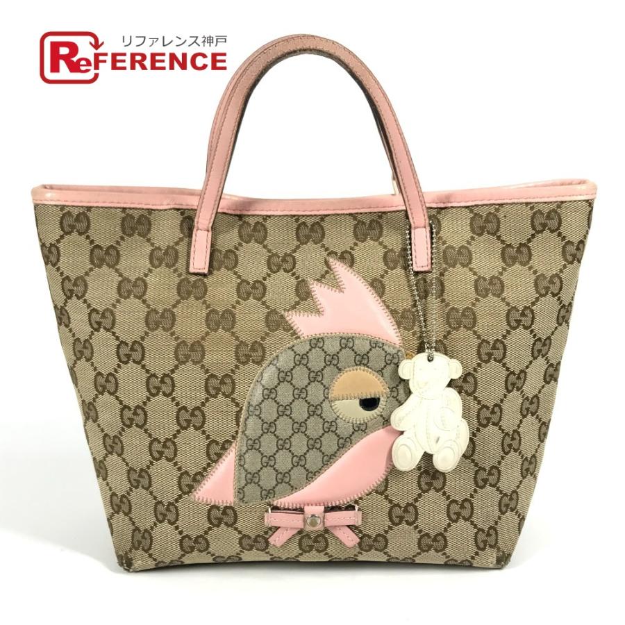 GUCCI（グッチ） 271101 パパガッロ オウム チャーム付き トートバッグ