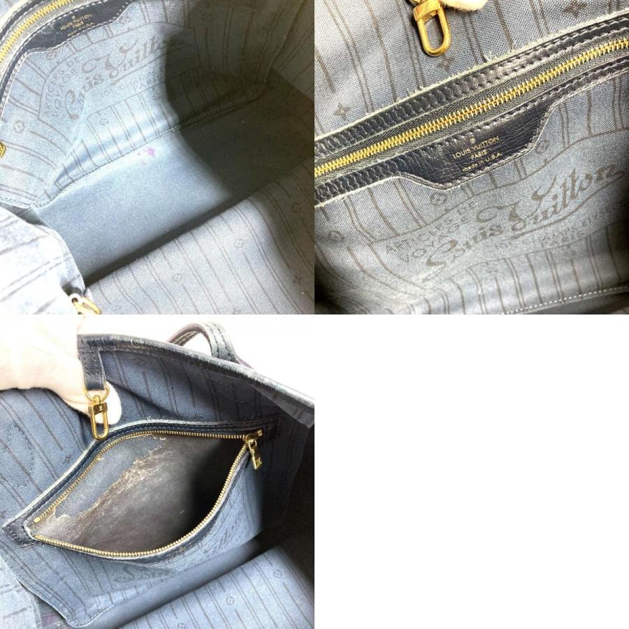 LOUIS VUITTON ルイヴィトン M40514 ネヴァーフルMM   トートバッグ 肩掛け  モノグラムイディール ショルダーバッグ ネイビー【中古】 | LOUIS VUITTON | 09