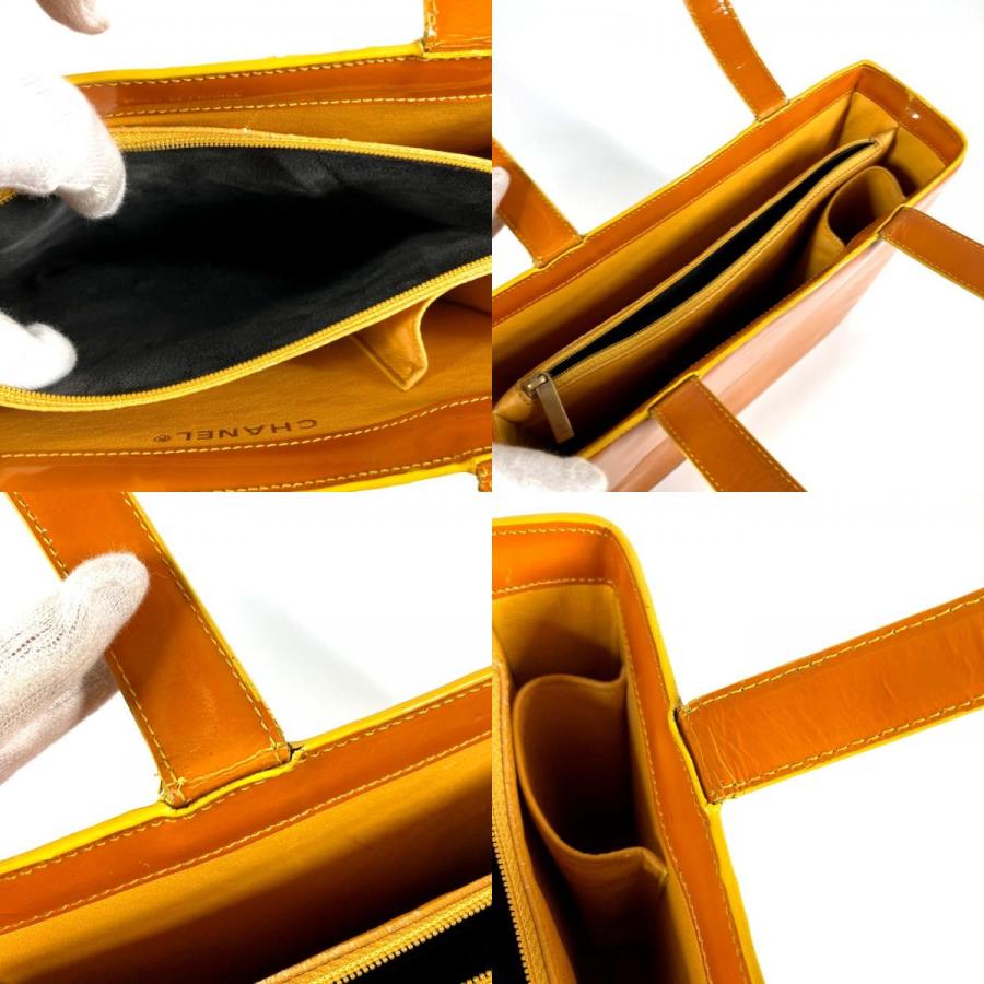 CHANEL シャネル ロゴ カバン トートバッグ ショルダーバッグ オレンジ系 レディース【中古】 | CHANEL | 08