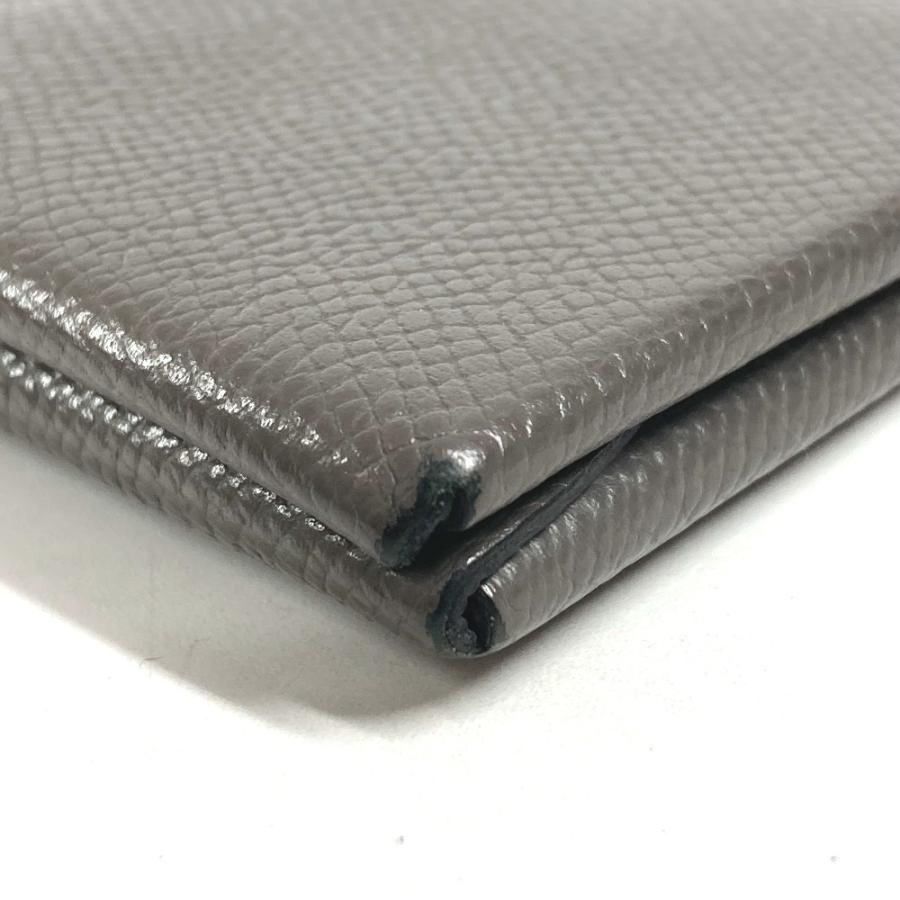 HERMES エルメス カルヴィデュオ  カードケース 小銭入れ コインケース 名刺入れ パスケース 2つ折り財布 エタン グレー 【中古】 | HERMES | 02