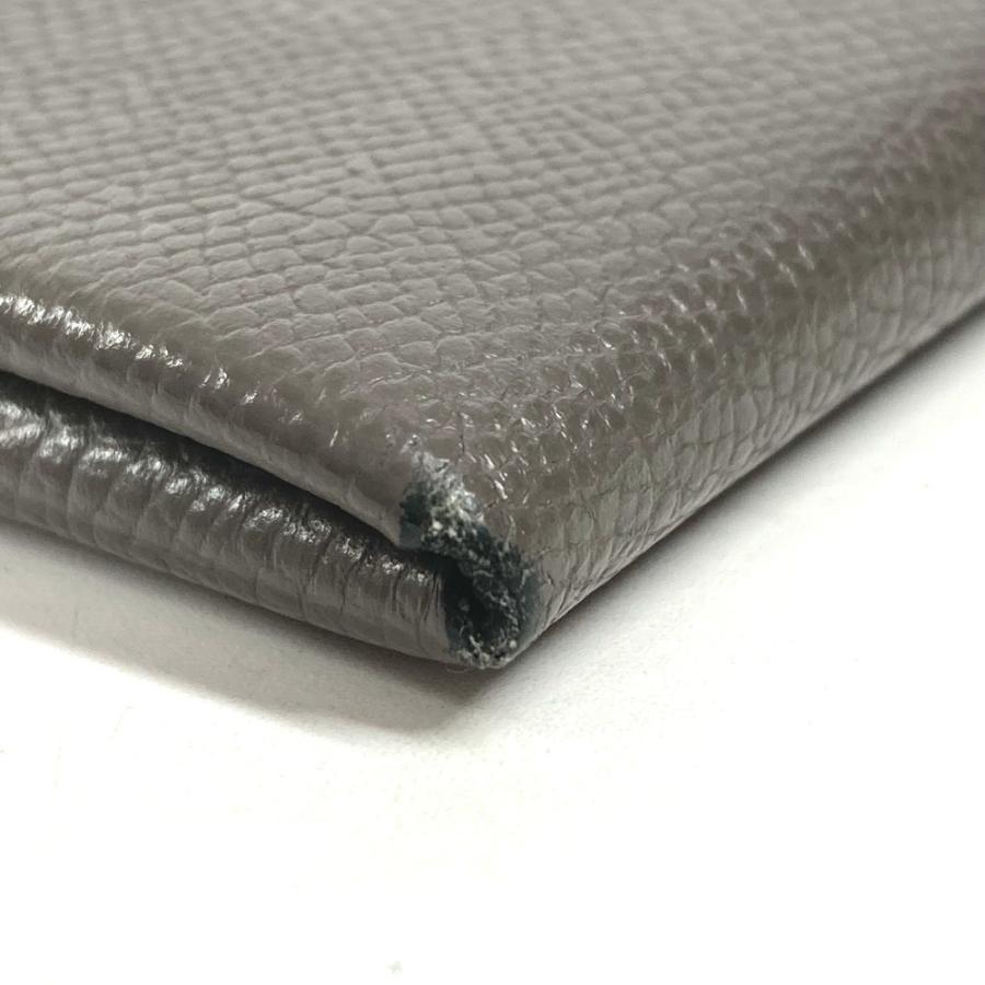 HERMES エルメス カルヴィデュオ  カードケース 小銭入れ コインケース 名刺入れ パスケース 2つ折り財布 エタン グレー 【中古】 | HERMES | 05